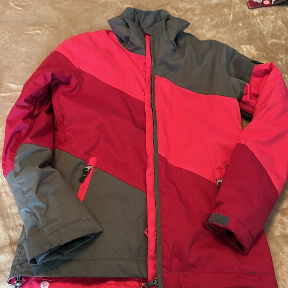 Roxy Jackets & Blazers - ROXY Ski Jacket and Pants . Red and Gray Jacket with Black Pants